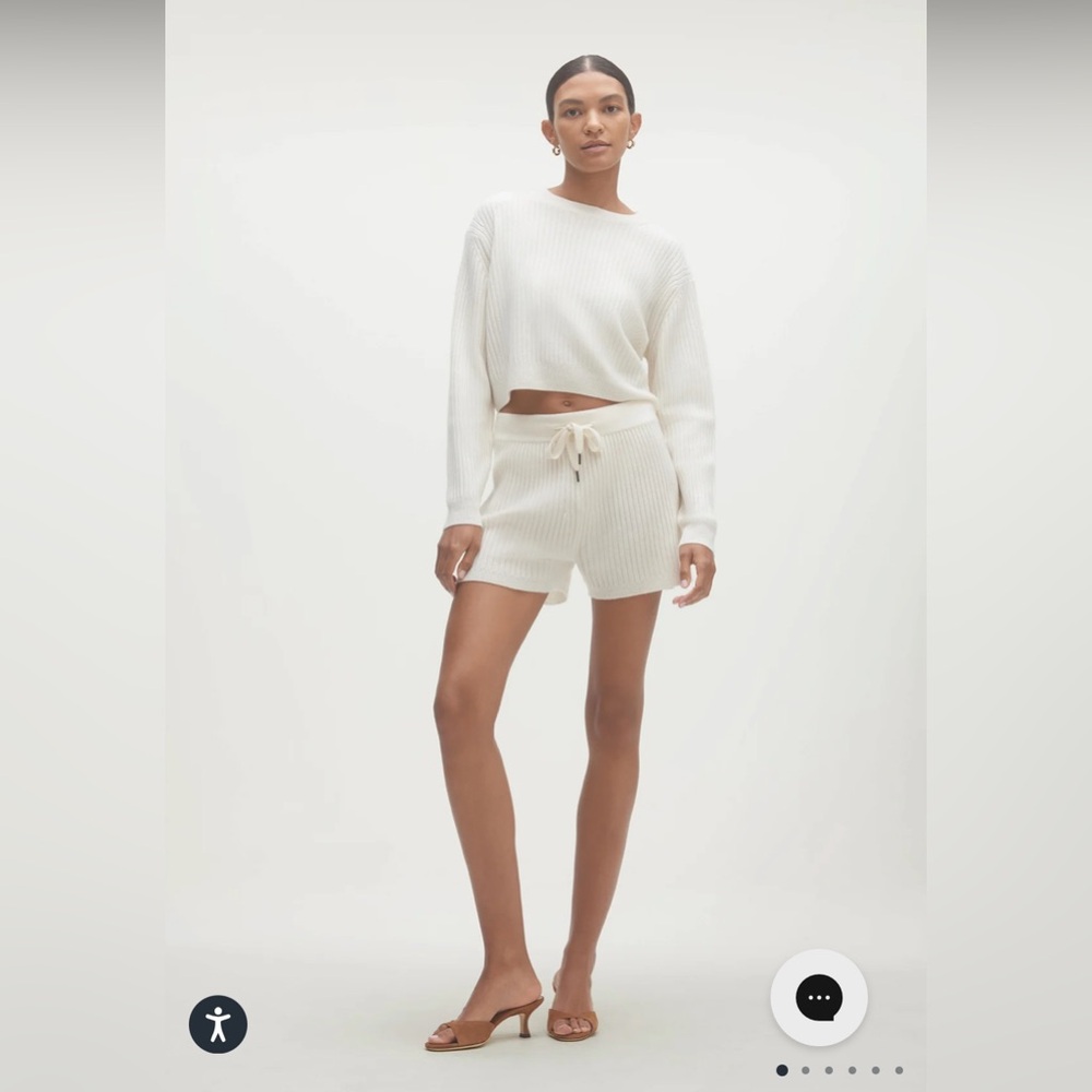 Naked Cashmere Keira cashmere ribbed shorts